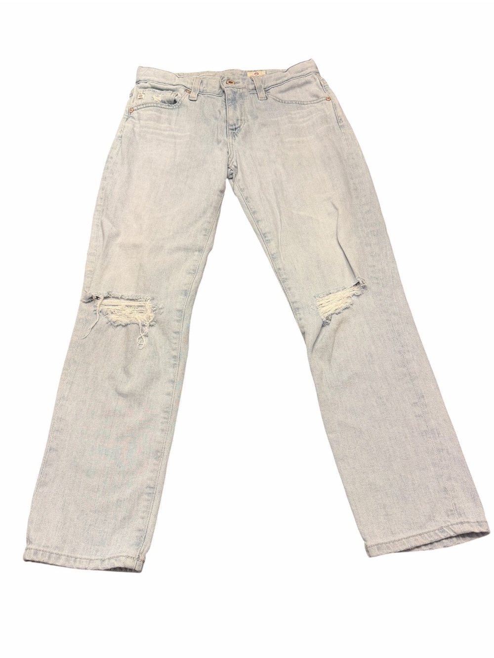 Ag Adriano Goldschmied Light Wash Ex Boyfriend Slouchy Slim Jeans Size 25